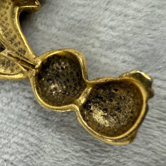 Vintage Gold-Tone Bunny Rabbit Lapel Pin Brooch Tie Tack Easter Holiday - Picture 12 of 16